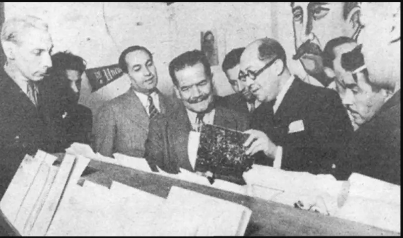 Pedro Aguirre Cerda en la Feria del Libro